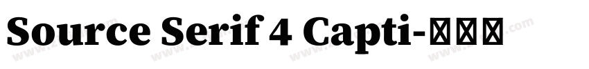 Source Serif 4 Capti字体转换